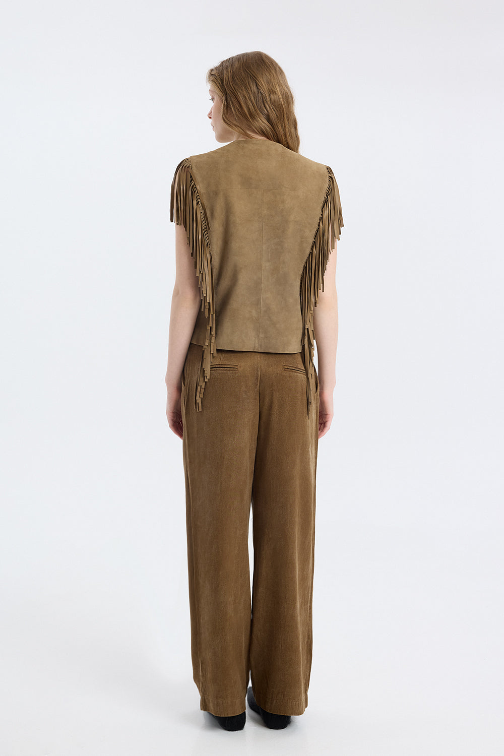 Flora Suede Vest