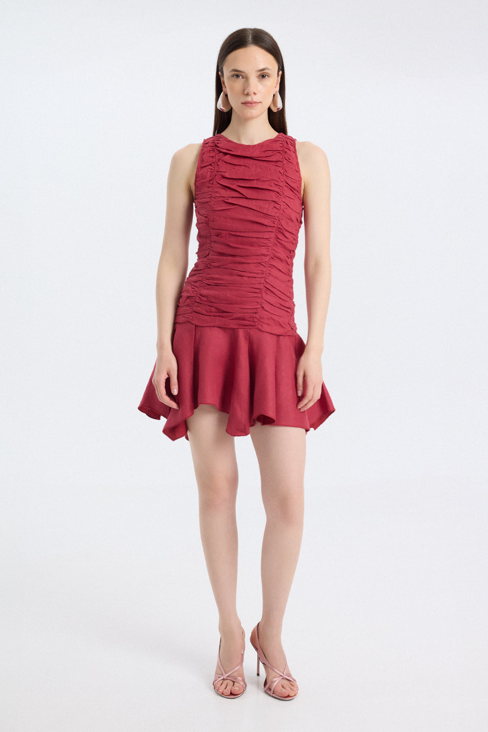 Ruched Mini Dress