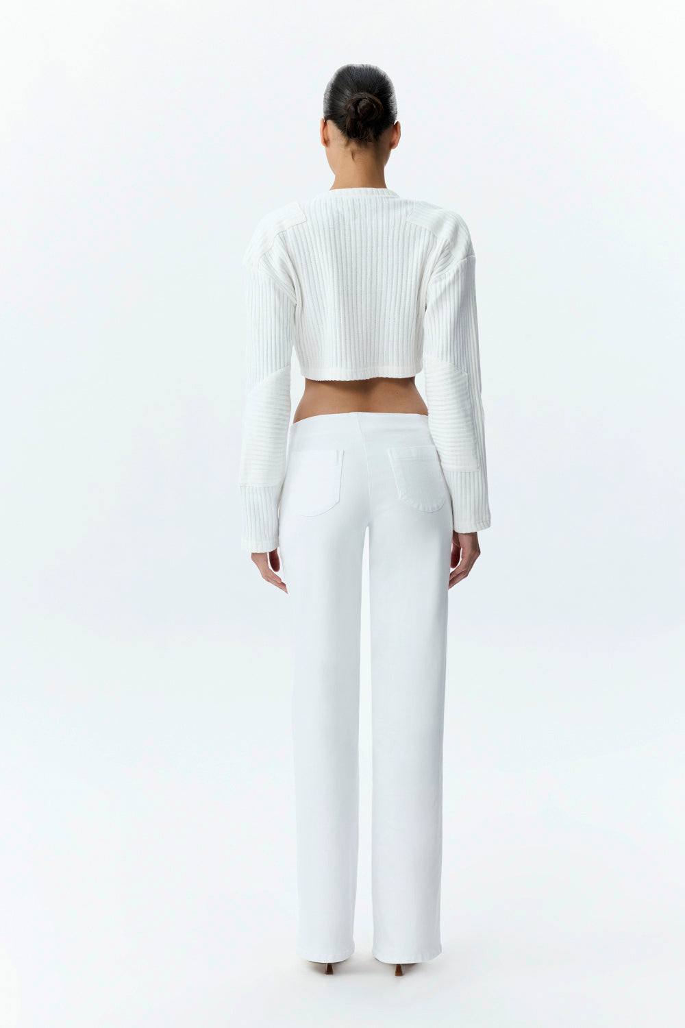 Straight Leg Denim Trousers