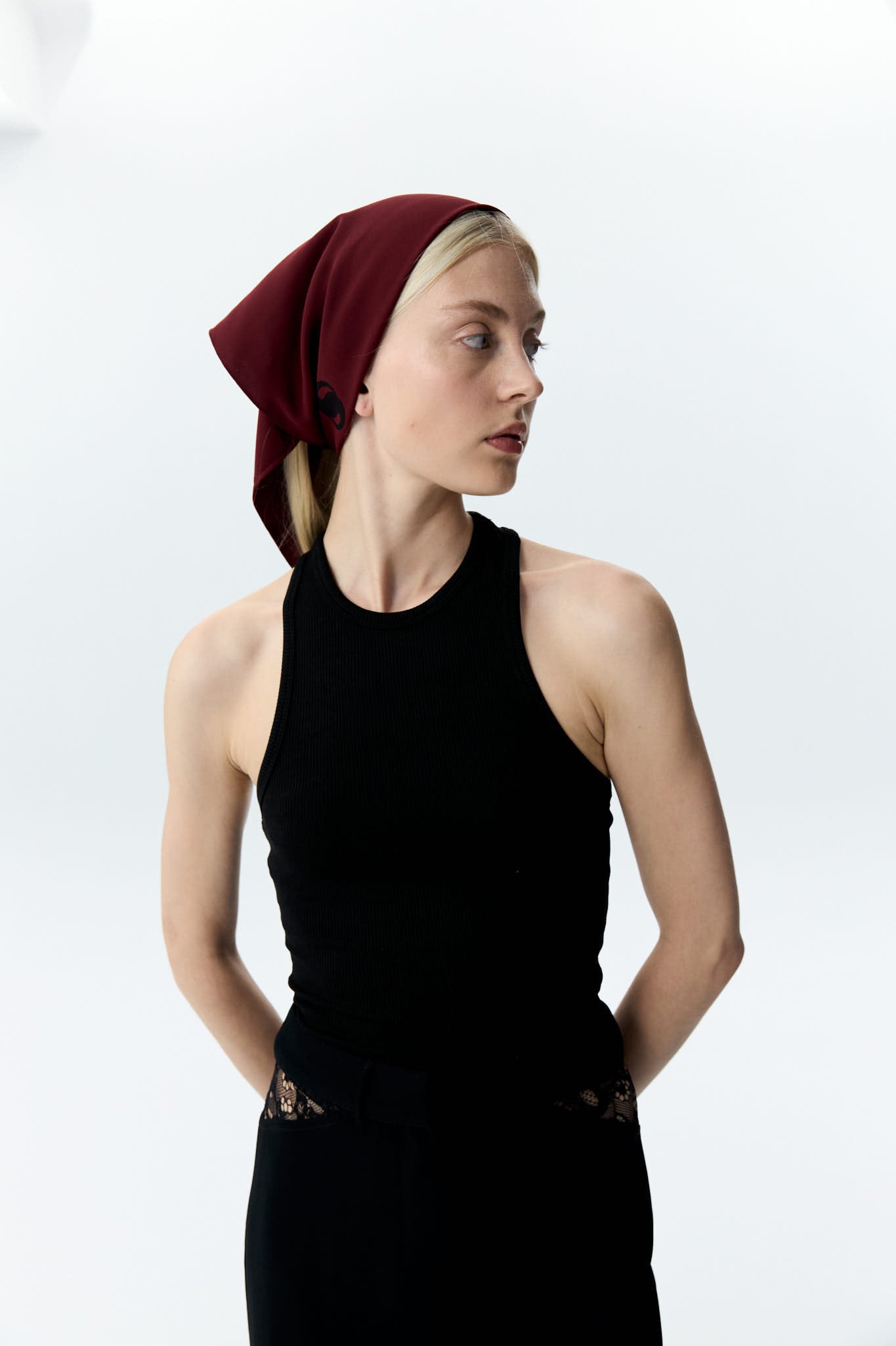 High-Neck Rib Tank