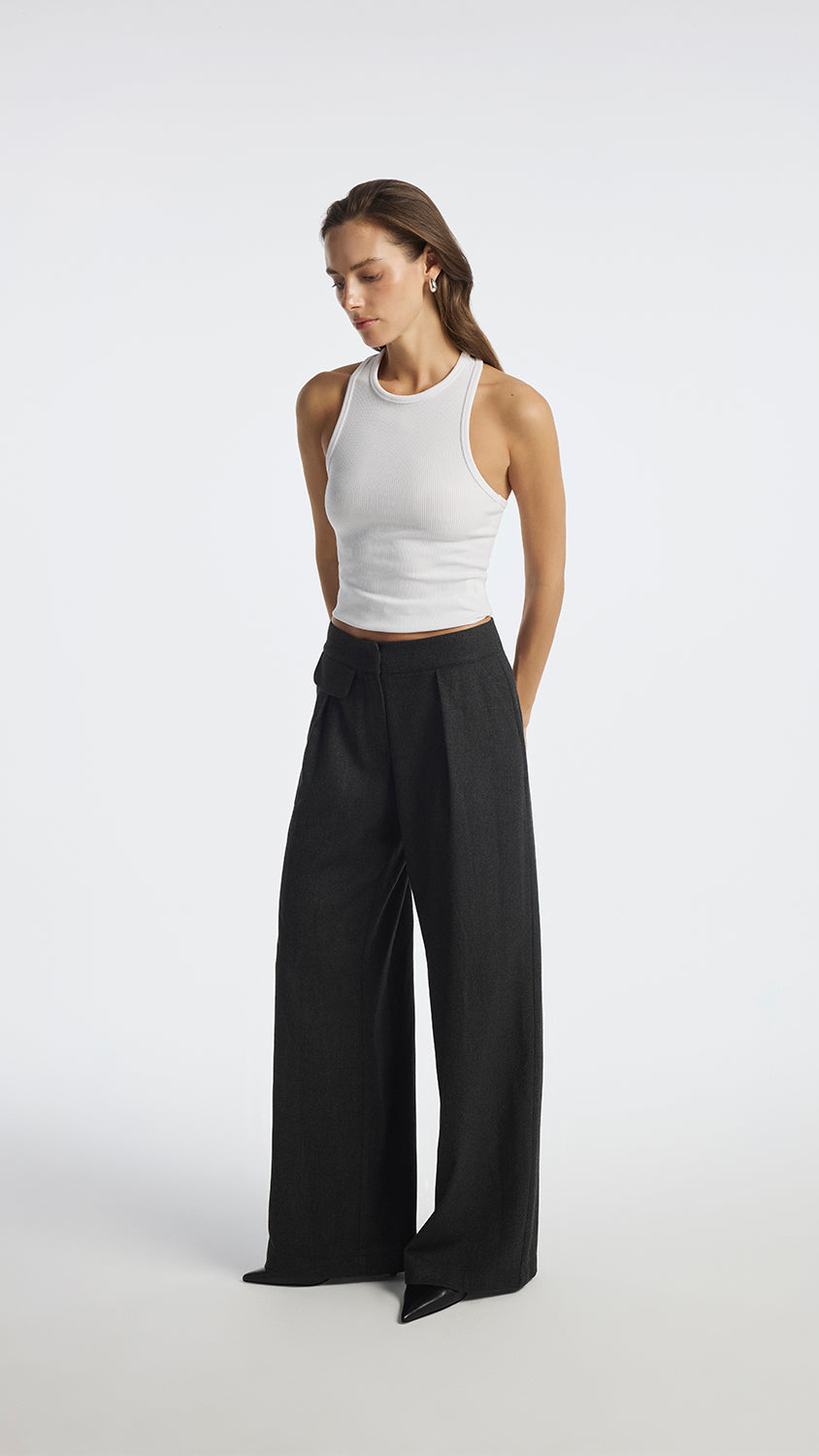 Fluid Wide-Leg Trousers