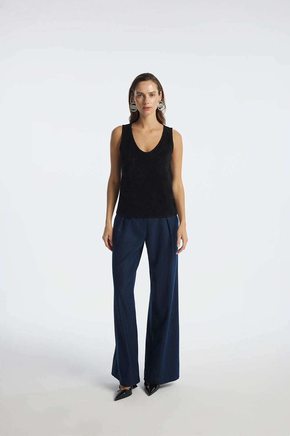 Fluid Wide-Leg Trousers