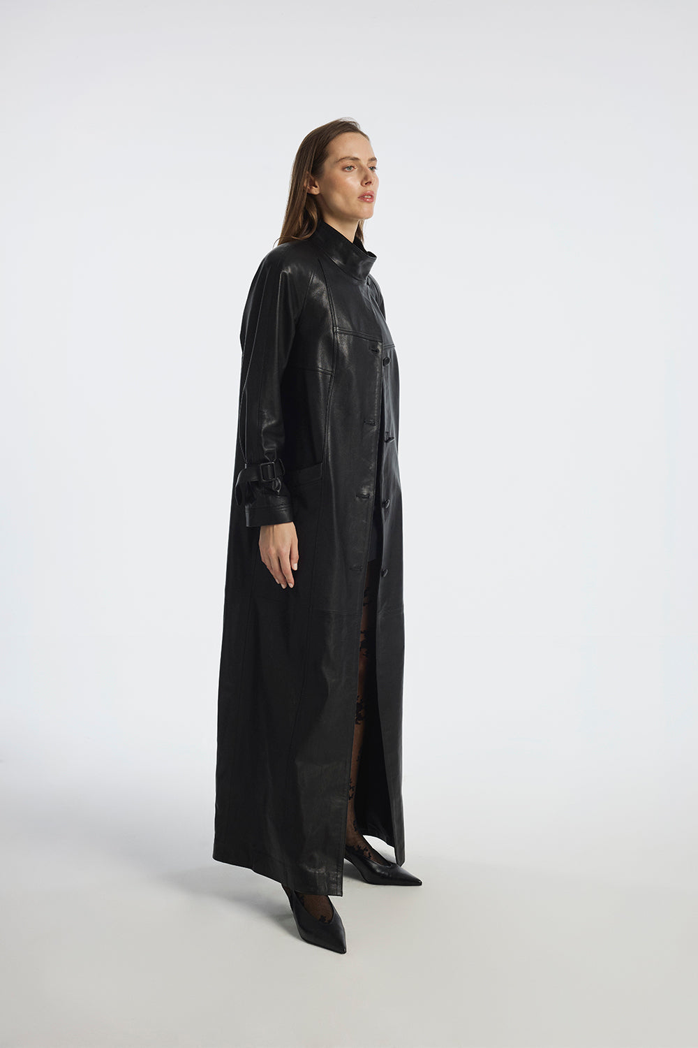 Sirena Leather Coat