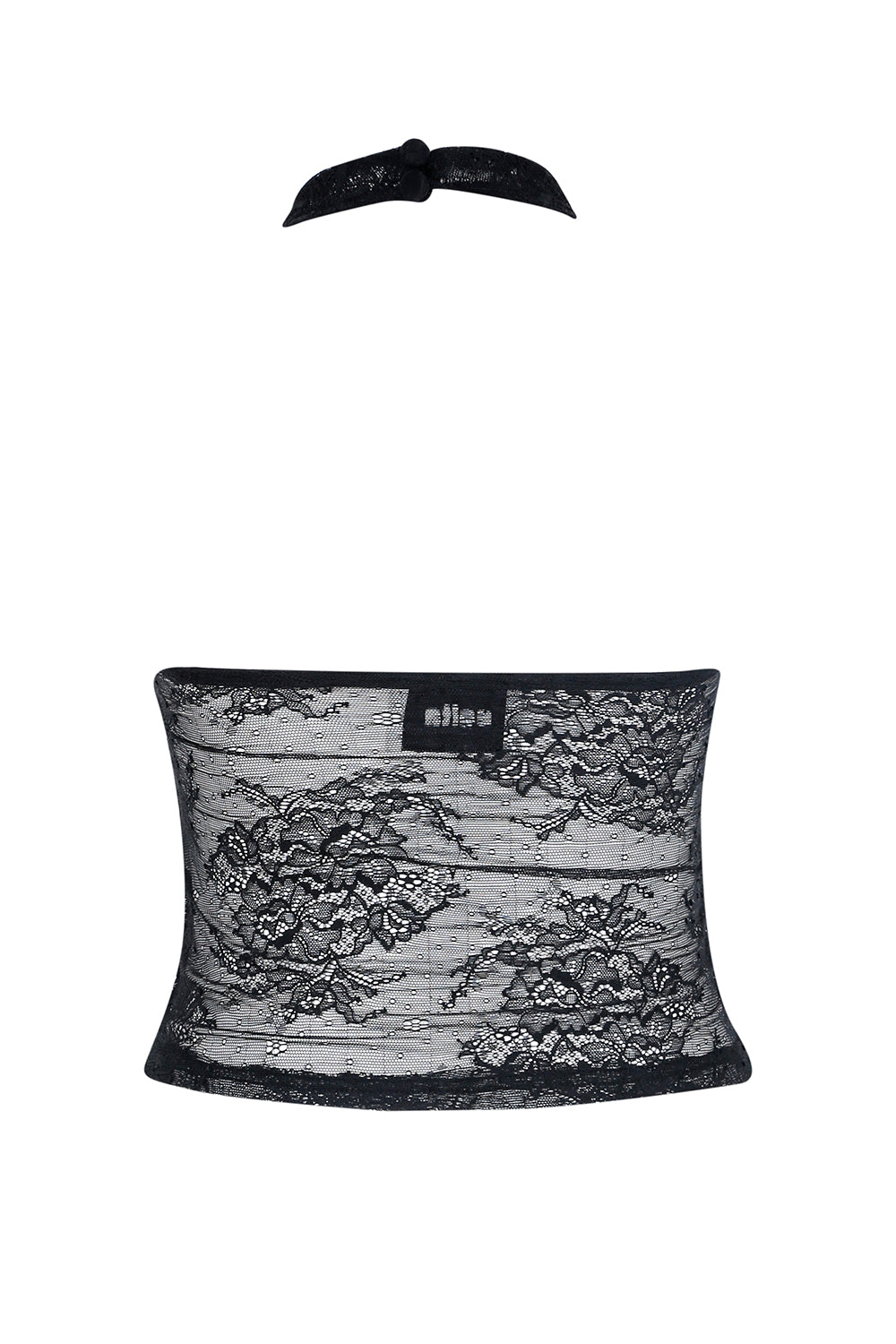 High-Neck Lace Top