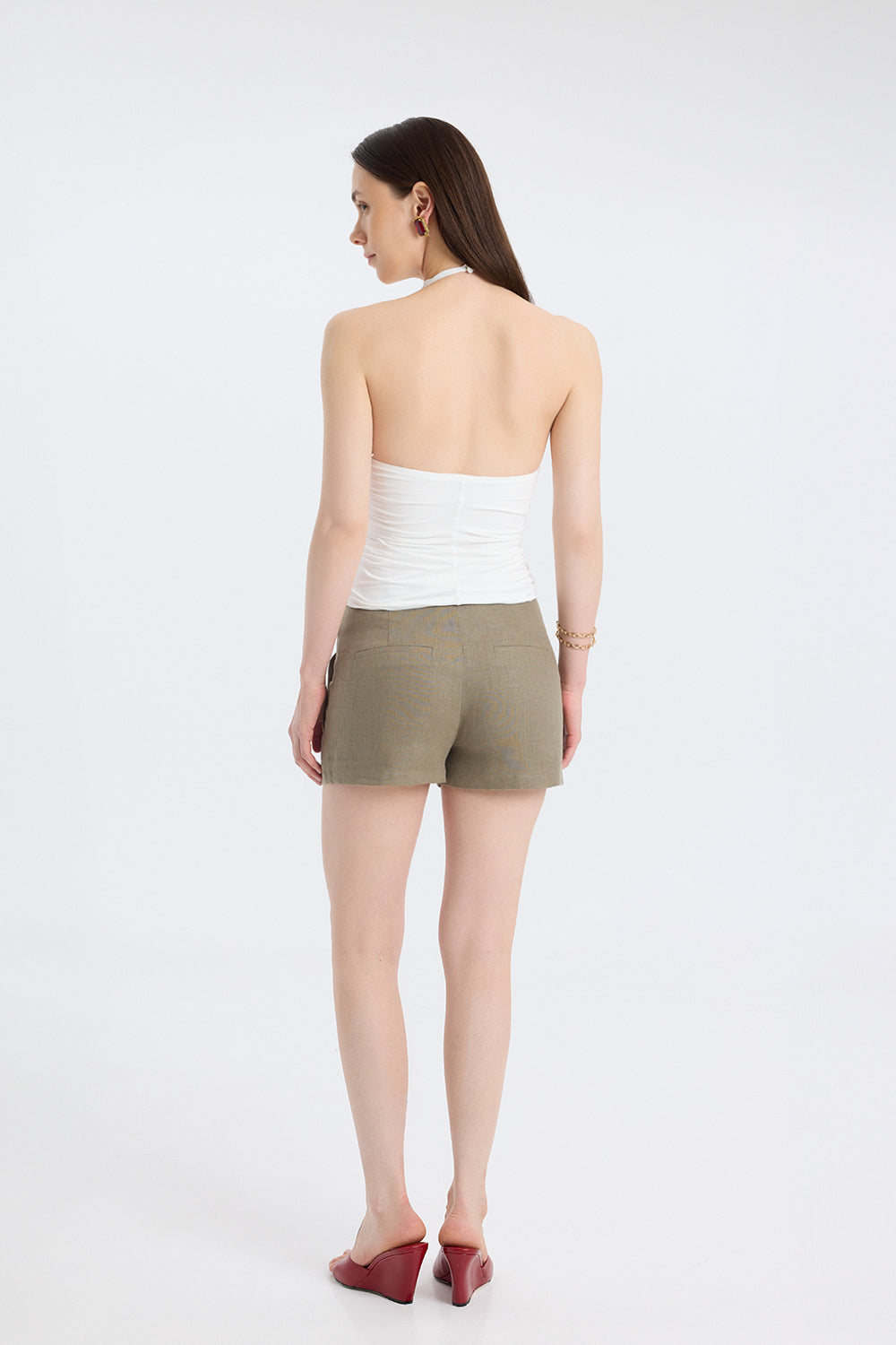 Tailored Linen Shorts