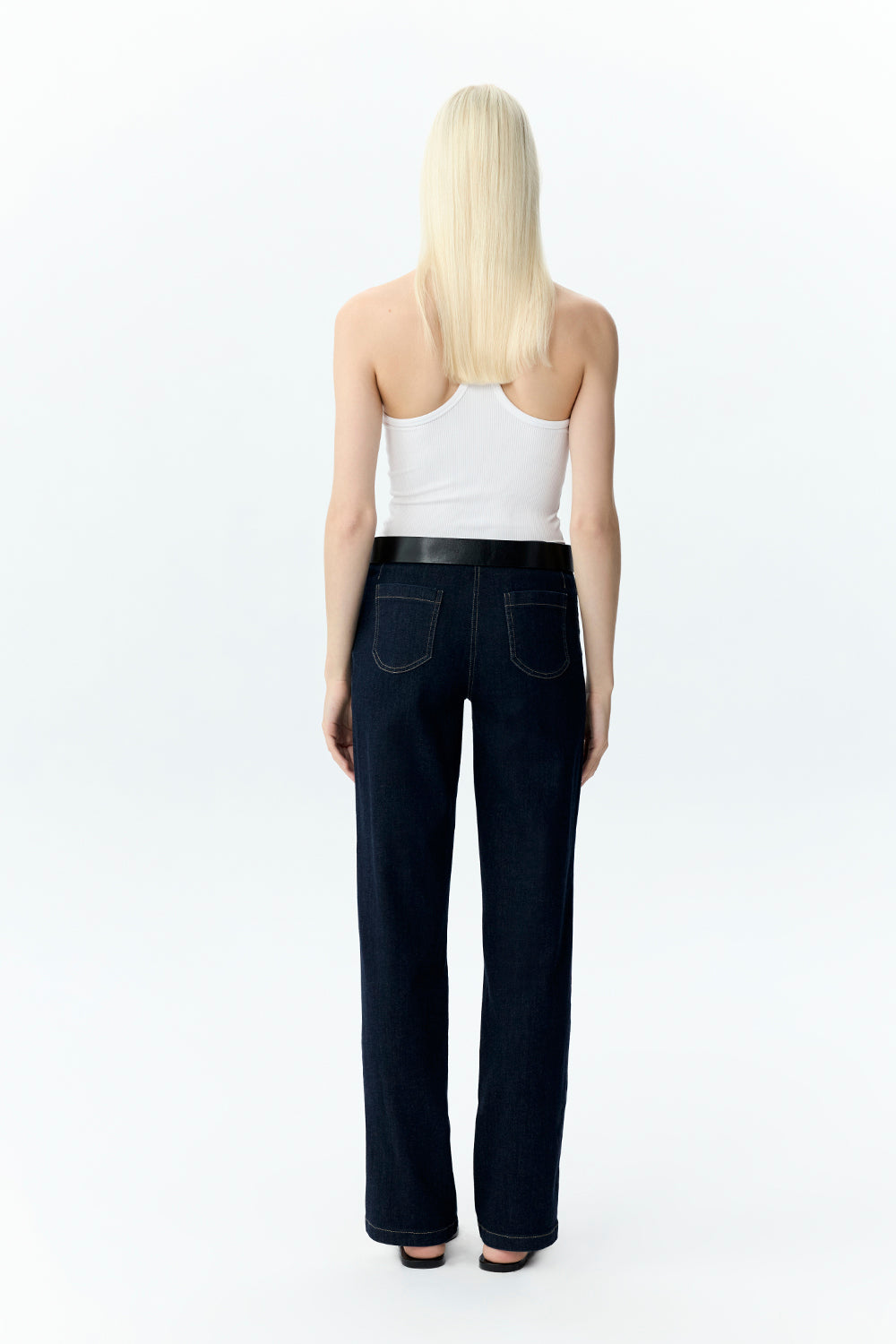 High-Neck Rib Tank